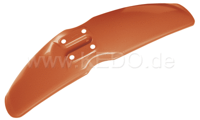 Kedo Replica Front Fender 'El Toro Orange' (with standard mounting holes) (OEM Reference # 1T1-21511-00) | 50723