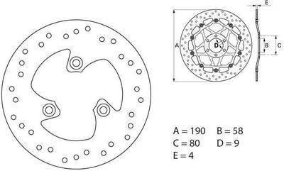 BREMBO / ブレンボ ORO (オーロ) ブレーキディスク ラウンドフィックス | 68B40715