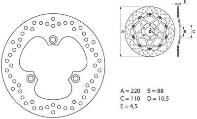 BREMBO / ブレンボ ORO (オーロ) ブレーキディスク ラウンドフィックス | 68B40743