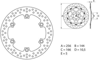 BREMBO / ブレンボ ORO (オーロ) ブレーキディスク ラウンドフィックス | 68B407A6