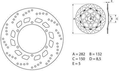 BREMBO / ブレンボ ORO (オーロ) ブレーキディスク ラウンドフィックス | 68B407D0