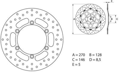 BREMBO / ブレンボ ORO (オーロ) ブレーキディスク ラウンドフィックス | 68B407E6