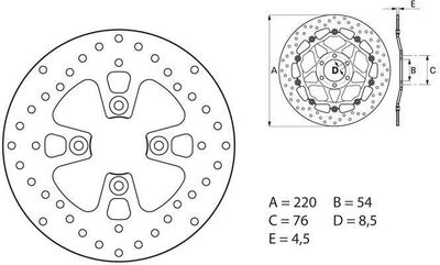 BREMBO / ブレンボ ORO (オーロ) ブレーキディスク ラウンドフィックス | 68B407G3