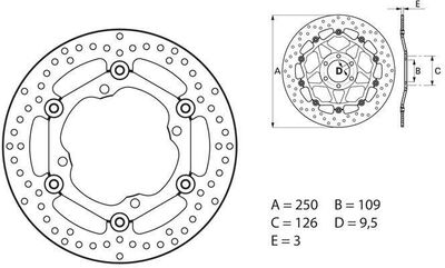 BREMBO / ブレンボ ORO (オーロ) ブレーキディスク ラウンドフローティング | 78B40811