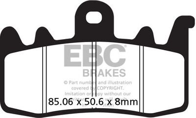 EBCブレーキ USA製 ダブルHシリーズ シンタリング ブレーキパッド フロント左側用 | FA630HH