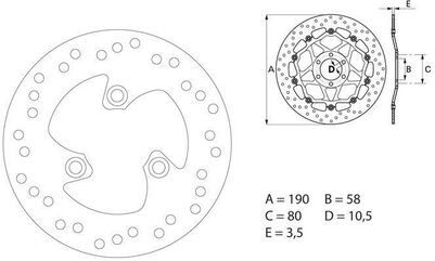 BREMBO / ブレンボ ORO (オーロ) ブレーキディスク ラウンドフィックス | 68B40716