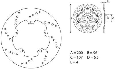 BREMBO / ブレンボ ORO (オーロ) ブレーキディスク ラウンドフィックス | 68B40722