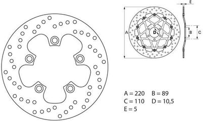 BREMBO / ブレンボ ORO (オーロ) ブレーキディスク ラウンドフィックス | 68B40744