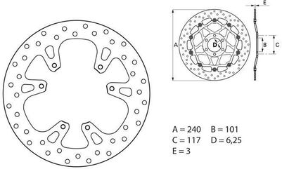 BREMBO / ブレンボ ORO (オーロ) ブレーキディスク ラウンドフィックス | 68B40796