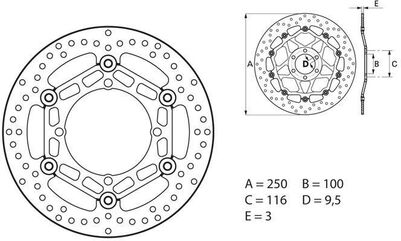 BREMBO / ブレンボ ORO (オーロ) ブレーキディスク ラウンドフローティング | 78B40810