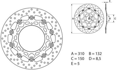 BREMBO / ブレンボ ORO (オーロ) ブレーキディスク ラウンドフローティング | 78B40860