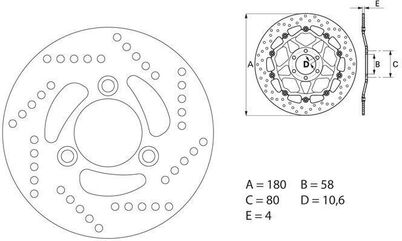 BREMBO / ブレンボ ORO (オーロ) ブレーキディスク ラウンドフィックス | 68B40714