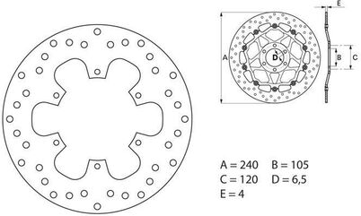 BREMBO / ブレンボ ORO (オーロ) ブレーキディスク ラウンドフィックス | 68B40774