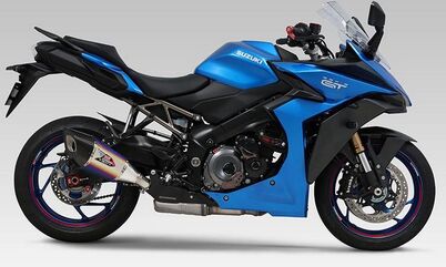 Yoshimura JMCA GSX-S1000GT (22) Slip-On R-11Sq, Titanium Blue cover | 110-19E-L16G0