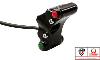 CNC Racing / シーエヌシーレーシング Left handlebar switch Pramac Racing Lim. Ed - street use, Black | SWD18BPR