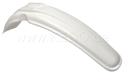 Kedo Replica Front Fender 'Clean White' (with standard mounting holes), OEM Reference # 3H6-21511-00 | 50056RP