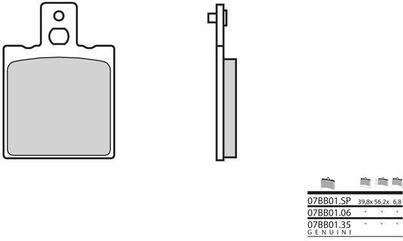 BREMBO / ブレンボ ブレーキパッド 07BB0106 オーガニック | 07BB0106