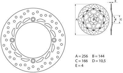 BREMBO / ブレンボ ORO (オーロ) ブレーキディスク ラウンドフィックス | 68B407A5