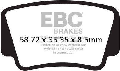 EBCブレーキ R シリーズ Heavy Duty シンタリング ブレーキパッド リア右側用 | FA463R