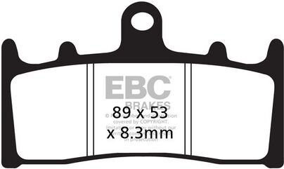 EBCブレーキ UK製ケブラー オーガニックFAシリーズ ブレーキパッド フロント左側用 | FA188