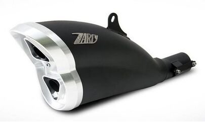 Zard / ザードマフラー ブラックステンレススチール レーシング + カーボンエンドキャップ DUCATI DIAVEL (2011-2018) | ZD117SSR-BFC