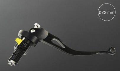 ABM / エービーエム Radia cylinder isaac4 RACE - rigid lever, handlebar: Ø2.2 mm, ピストン直径: Ø22 mm, バージョン: クラッチ, カラー: ブラック | 101610-D22-A95-F15