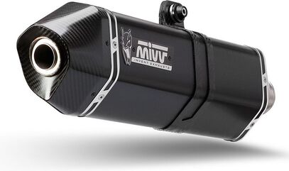 MIVV / ミヴSPEED EDGE スリップ オン ブラックステンレススチール for HONDA CRF 1000 L AFRICA TWIN (2016) | H.059.LRB