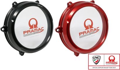 CNC Racing / シーエヌシーレーシング Clear oil bath clutch cover Ducati Panigale V4 - Pramac Racing Limited Edition, Black | CA210BPR
