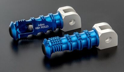 ABM / エービーエム Replacement rests rGrip SU 9 - rider, クランプカラー: シルバー, レストカラー: レッド | 100195-F11-F17