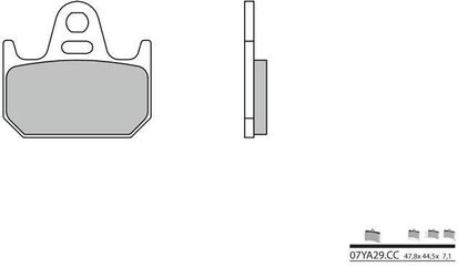 BREMBO / ブレンボ ブレーキパッド 07YA29CC カーボンセラミック | 07YA29CC
