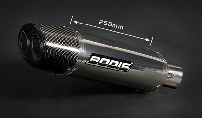 Bodis（ボディス）スリップオンマフラー ステンレスOval Q1 ヨーロッパ公道走行認可 for Daytona 675(2006-) | TDAY-001