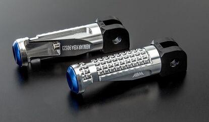 ABM / エービーエム Replacement rest rGripEvo KA 3 - rider, クランプカラー: シルバー, レストボディーカラー: ブラック, カバーカラー: レッド | 106510-F11-F15-F17