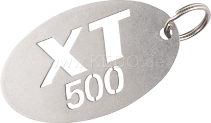 Kedo Key Fob with XT500 Logo, Stainless Steel | 40925