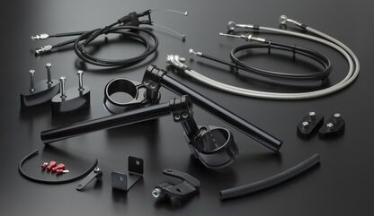 ABM / エービーエム KIT multiClip Sport Ø50 mm, シュリンクチューブカラー: トランスペアレント, コネクションカラー: シルバー, マルチクリップカラー: ブラック | 104051-F30-F11-F15