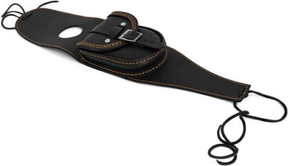 Ends Cuoio / エンズクオイオ バッグ Sportster（スポーツスター） タンクバッグ - ブラックレザー - オークル（黄土色）ステッチ | SERBSP.N.CTOC