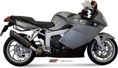 MIVV / ミヴ- SPORT スリップオン スチール、黒 for BMW K 1200 R / S / GT (05-) | B.003.L9