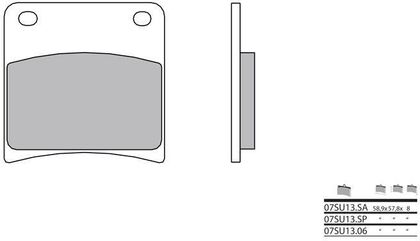 BREMBO / ブレンボ ブレーキパッド 07SU13SP シンタード・メタル | 07SU13SP
