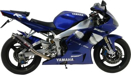 MIVV / ミヴ- SPORT スリップオン スチール、黒 for YAMAHA YZF 1000 R1 (98-01) | Y.001.LXB