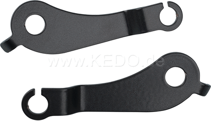 Kedo Rear Indicator bracket, extended version of item 50184, suitable for mini and LED indicators with M6 / M8 thread, stainless steel coated black, 1 pair | 50310