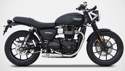 Zard / ザードマフラー N.2 ステンレススチール レーシング スリップオン TRIUMPH STREET TWIN (2016-2019) | ZTPH058SSR