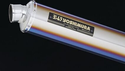 YOSHIMURA / ヨシムラ JMCA スリップオン LEPTOS ZRX1200 DAEG 09- (STB) - チタン ブルー カバー | 110-284-5480B