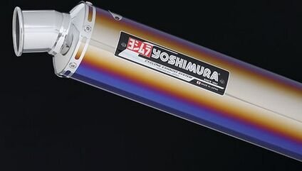 YOSHIMURA / ヨシムラ JMCA approved フルエキゾーストシステム CB400SF/HYPER VTEC/SPEC-2/SPEC-3/SUPER BOL D'OR 99-06 (TTB) - チタン ブルー カバー | 110-452-8281B