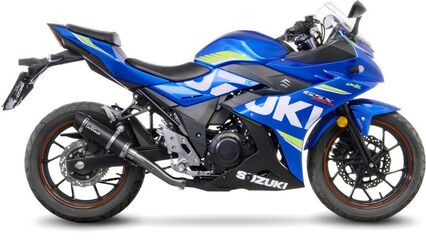 Leovince / レオビンチ GP CORSA EVO スリップオン カーボンファイバー, TECHNOPOLYMER エンドキャップ Racing SUZUKI GSX 250 R/ABS (2017-2019) | 3387E