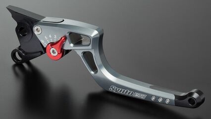 ABM / エービーエム クラッチレバー syntoEvo complete KH10, レバーカラー: シルバー, アジャスターカラー: ブルー | 100945-H11-V14