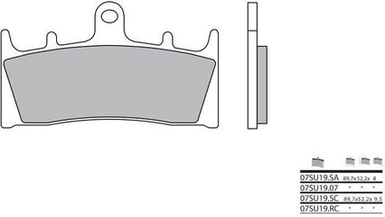 BREMBO / ブレンボ ブレーキパッド 07SU1907 オーガニック | 07SU1907