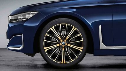 BMW Genuine 20 Alloy Wheel V-Spoke 628 Bicolor (Night Gold, Gloss) | 36115A2A370 / 36 11 5 A2A 370