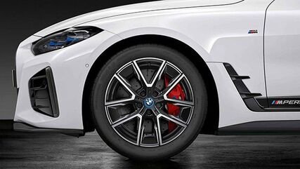 BMW Genuine 18 M Aerodynamic Wheels Double Spoke 858 M Bicolor (Midnight Gray, Gloss), Winter Complete Wheel Set | 36115A45E14 / 36 11 5 A45 E14