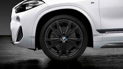 BMW Genuine 20 M Alloy Wheel Double Spoke 717 M Jet Black Matt | 36116893529 / 36 11 6 893 529