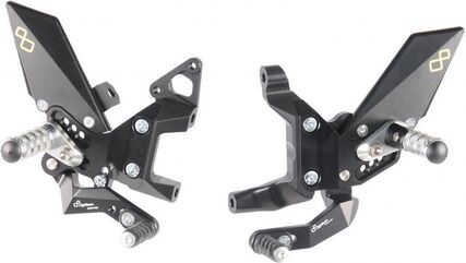 Lightech / ライテック ADJUSTABLE PEDANES - STANDARD GEARBOX - WITH PIGGIAPIEDE FISSO DUCATI PANIGALE 1299