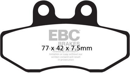 EBCブレーキ UK製ケブラー オーガニックFAシリーズ ブレーキパッド フロント左側用 | FA167